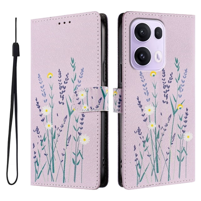 FOXDOCK Funda Tipo Cartera para OPPO Reno 13 Pro 5G con Soporte y Correa – Diseño de Patrones Lindos