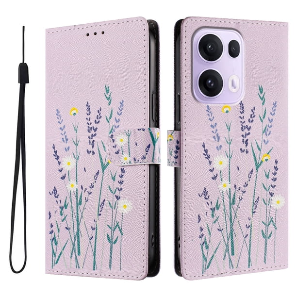 FOXDOCK Funda Tipo Cartera para OPPO Reno 13 Pro 5G con Soporte y Correa – Diseño de Patrones Lindos
