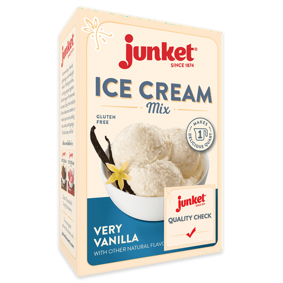Junket Ice Cream Mix Very Vanilla, 4 Ounce