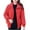 Red, variant on Jinhomg Womens Winter Puffer Coat Plus Size Full-Zip Puffer Jacket Lightweight Warm Long Sleeve Down Coats with Pockets Spring Saving Red XXXXL
