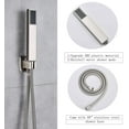 thumbnail image 6 of Brushed Nickel Rainfall Shower Faucet Ceiling Mount LED 16" Shower Head with Hand Spray, 6 of 7