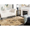thumbnail image 3 of SAFAVIEH Florenteen Franklin Floral Area Rug, Ivory/Brown, 5'1" x 7'7", 3 of 11
