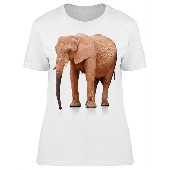 Individual Elephant On White T-Shirt Women -Image by Shutterstock, Female 3X-Large