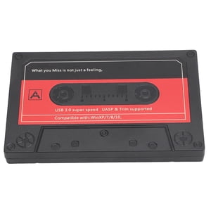 External Hard Drive Enclosure, 5Gbps 2.5 Inch  SSD Enclosure Vintage Cassette Look  for 2.5 inch HDD
