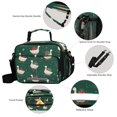 thumbnail image 4 of Insulated Lunch Bag 6L Leak-Proof Lunch Box with Shoulder Strap Multiple Pockets Lunch Tote White Goose Carrying Christmas Gift, 4 of 9