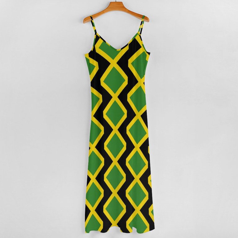Jamaican Flag Dress Jamaica Cushion Club Maxi Dress Street Fashion Boho  Beach Long Dresses Holiday V Neck Oversized Vestidos - Walmart.com