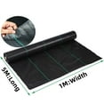 thumbnail image 3 of Bexikou 1×5M UV Stabilised Weed Control Fabric Heavy-Duty Ground Cover Membrane for Patios Gardens Flower Beds Landscaping, 3 of 7