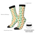 thumbnail image 4 of Fuzoiu St. Patrick's day argyle Print Athletic Crew Socks for Men & Women,Casual Crew Socks,Above Ankle Crew Socks for Business, Casual, 4 of 6