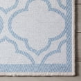thumbnail image 3 of Well Woven Apollo Lattice Modern Moroccan Ivory Light Blue 3'11" x 5'3" Machine Washable Area Rug, 3 of 7