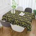 thumbnail image 5 of Coolnut Mardi Gras Gold Black Tablecloth Rectangle Colorful Table Cloth Large Square Table Cover for Dining Kitchen Party 60"x108" Decor Gift, 5 of 7