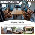 thumbnail image 3 of XYZCANDO Autumn Maple Cat RV Dinette Cushion Covers Washable RV Furniture Comfortable Thanksgiving Loveseat Sofa Chair Cover Furniture Protector Easy to Install, 3 of 7
