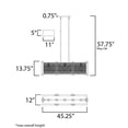 thumbnail image 2 of Maxim Lighting - Five Light Pendant - Linear Pendant - Boundry-Five Light Linear, 2 of 5