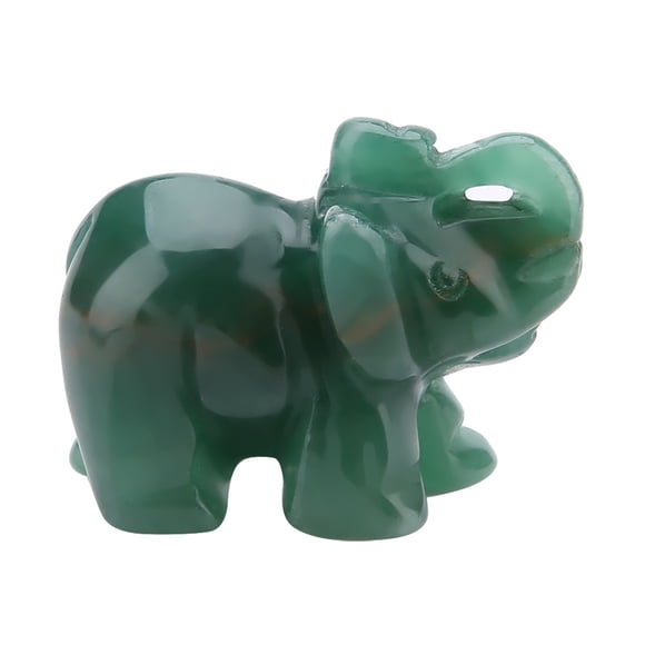 Figura de piedra natural BuyWeek Elefante tallada 1,5 pulgadas