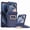 Blue, variant on Dteck Case Built-in Front Screen Protector for Motorola Razr 2026/2025/2024,Shockproof PC Hinge Protection Case Ring Stand Matte Translucent Cover for Motorola Razr 2026/Razr 2025/Razr 2024,Black