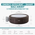 thumbnail image 2 of Bestway SaluSpa Bali 5-7 Person Inflatable Hot Tub, Round Energy-Efficient Spa, 85"x28", 2 of 13
