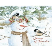 Lang "chickadee Snowman" Boxed Christmas