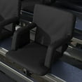 thumbnail image 4 of YEXJ Portable Stadium Chair with Armrests, Reclining Padded Back & Seat, Lightweight Metal Frame & Backpack Straps, Storage Pockets, 4 of 9