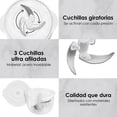thumbnail image 3 of procesador manual de alimentos blanco y transparente, 3 of 8