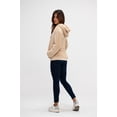 thumbnail image 5 of DEVOPS Women's Pullover Fuzzy Fleece Sweatshirt Oversized Hoodie with Pockets (Large, Khaki), 5 of 6