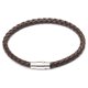 thumbnail image 5 of Jumpingount de cuero para hombre, de pareja trenzada con hebilla de piedra imán de acero inoxidable, brazalete para regalos de viaje de negocios Type5 NO5, 5 of 6