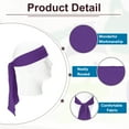 thumbnail image 3 of Head Ties Headbands, 6 Pcs Ninja Karate Headband Adjustable Sports Tie for Men Women Running Tennis Yoga, Dark Purple, 3 of 7