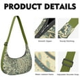 thumbnail image 2 of Women’s Paisley Shoulder Bag – Boho Vintage Retro Ethnic Floral Geometric Crossbody Purse with Colorful Exotic Artistic Mandala Design, Lightweight Water-Resistant Tote, 2 of 5