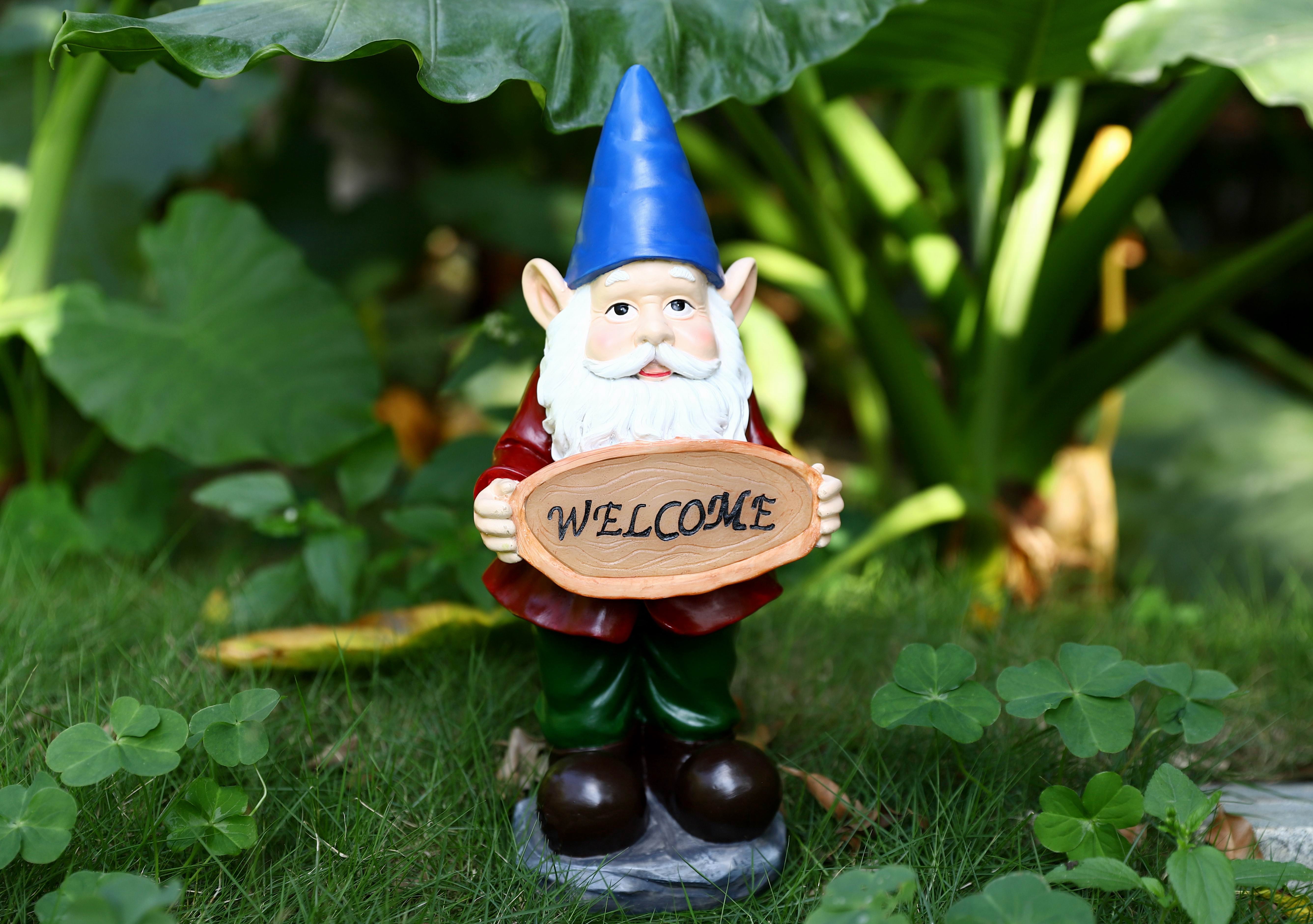 TECHKO 15" Gnomes Garden Statue