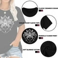 thumbnail image 5 of XCHQRTI Women's Dragonfly Tee Shirts Plus Size Graphic Tshirts Flower Oversized Tops with Dragonflies Short Sleeve, 5 of 9