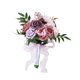 thumbnail image 4 of Mano nupcial con flores para dama de honor sosteniendo un ramo de flores artificiales falsas. rosa violeta, 4 of 9