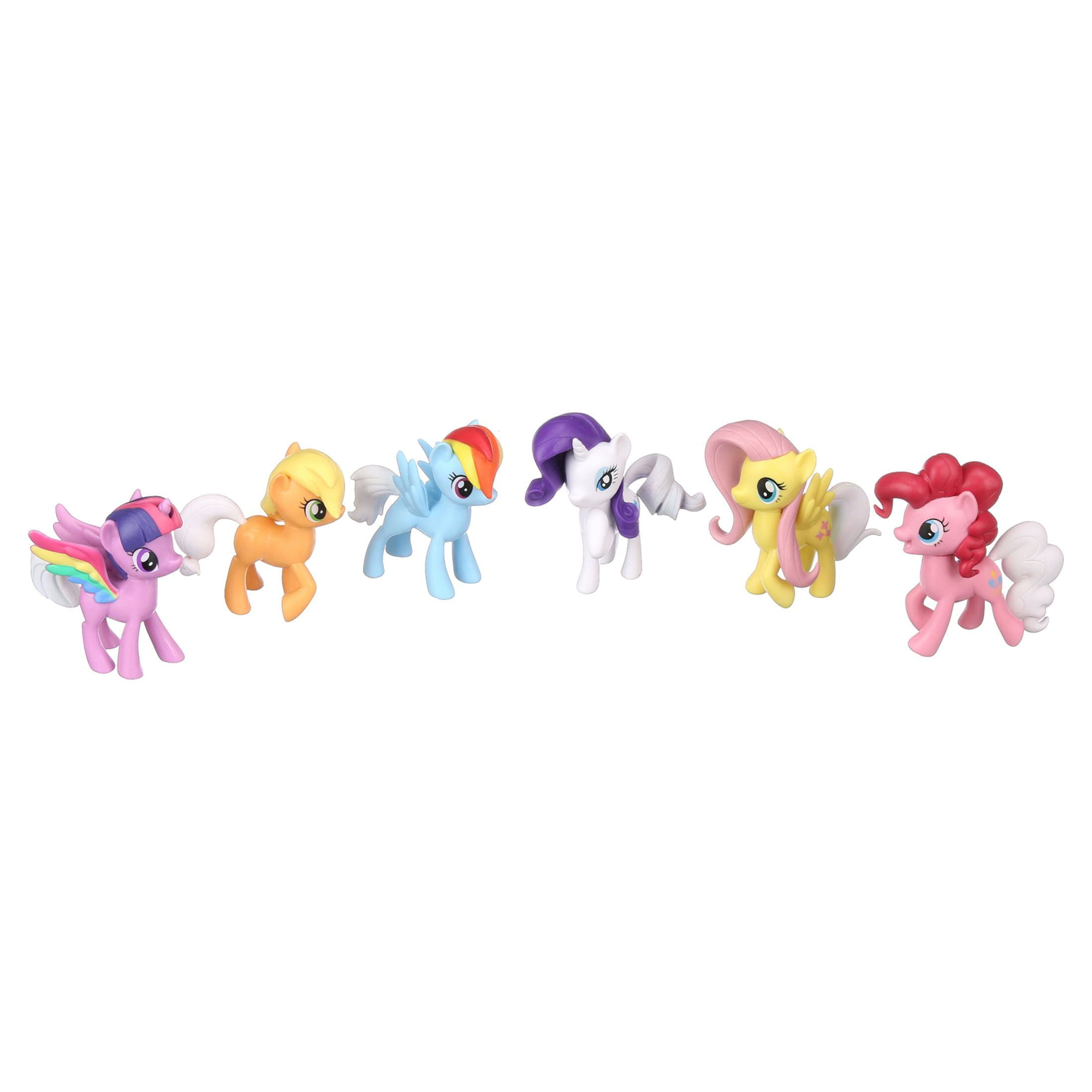  My Little Pony Toy Rainbow Tail Surprise - Collection Pack of 6  3 Pony Figures with Color-Change Features, Kids Ages 3 Years Old & Up :  Toys & Games