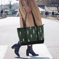 thumbnail image 4 of FORMRS Canvas Laptop Tote Bag for Women with 15.6" Computer Compartments Shoulder Handbag, Dark Green Plants, 4 of 7