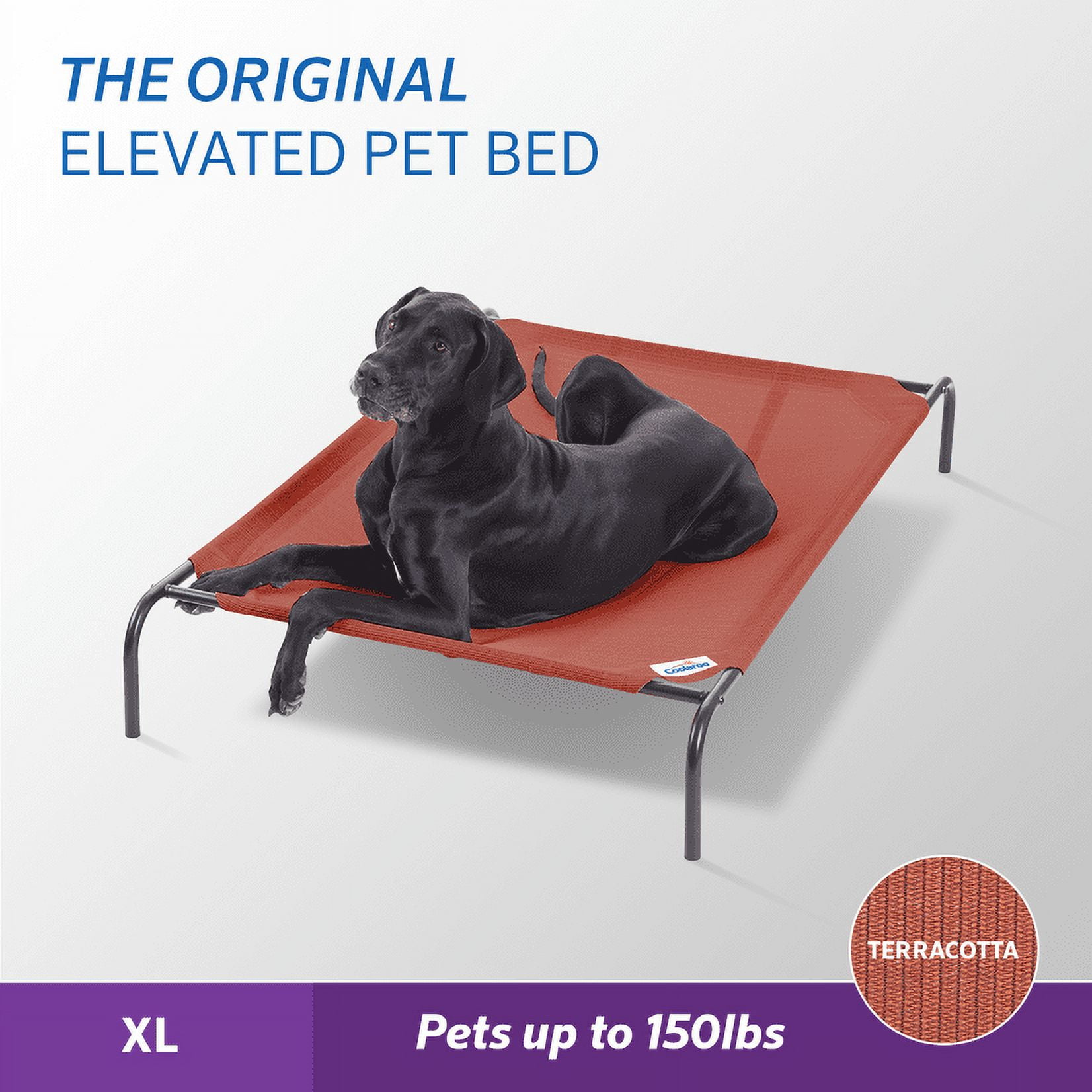The Original Coolaroo Elevated Pet Dog Bed Replacement Cover, X-Large, Terracotta
