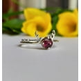 thumbnail image 4 of Solid 925 Sterling Silver Ring For Womens, Genuine Ruby Ring Gemstone Unique Handcrafted Ring For Her, 4 of 7