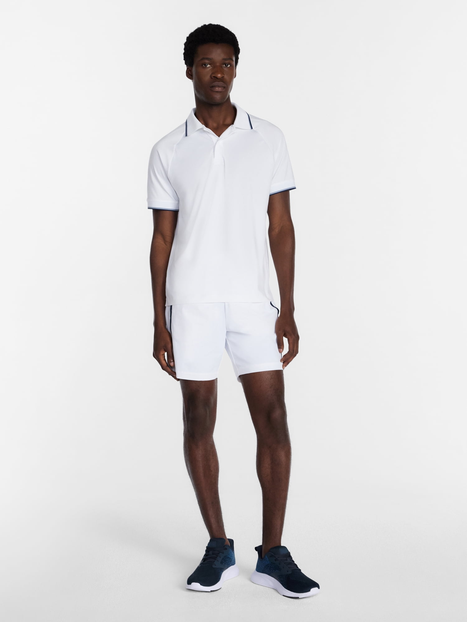 Athletic Works Men's and Big Men's Modern Tennis Polo Shirt, Sizes XS-3XL