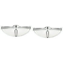 Possini Euro Design Deco Modern Wall Light Sconces Set of 2 Brushed Nickel Hardwire 13 3/4" Fixture Marbleized Glass for Bedroom Bathroom Vanity House