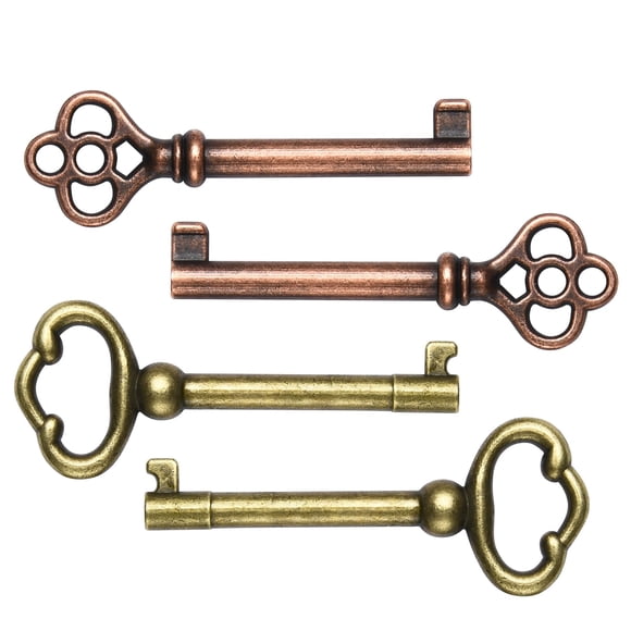 Juego de 4 llaves esqueleto decorativas Mzcvriru KY-2AB KY-3AB