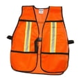 thumbnail image 1 of Chaleco De seguridad naranja SURTEK 137376 ajustable cinta prismática unitalla, 1 of 2