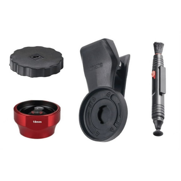 SIRUI 18mm Wide Angle Lens for Phones   Clip Adapter   LP Red (18-WAR MSC-01 LP)