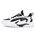 thumbnail image 2 of Men's Breathable Mesh & Synthetic Casual Sneakers, Lightweight Lace-Up Dad Shoes with Chunky Sole, Non-Slip Footwear for Walking, Running, and Everyday Wear, 2 of 10