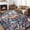 Jungle-Black, variant on ChakmeOne 8x10 Vintage Jungle Area Rugs Animal Print Rug Machine Washable & Non-Slip Stain Resistant Rugs for Living Room, Bathroom, Kitchen