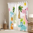 thumbnail image 3 of Homewish Kawaii Dino Blackout Curtains Set of 2 (52x84 Each) For Boys Girls,Cartoon Animal Dinosaur Window Curtains,Jungle Wildlife Curtains and Drapes,Luxury Bedroom Decor, 3 of 6