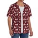 thumbnail image 2 of Fotbe Christmas And New Year Camisa Estampada de Manga Corta para Hombre, Casual de Verano, Estilo Playero, Sin Arrugas-Large, 2 of 5