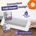 thumbnail image 4 of ComfyBumpy Toddler Bed Rail Guard, 35.5" x 19.5" Regular Swing Down Rail for Kids Beds, White, 2 pack, 4 of 9