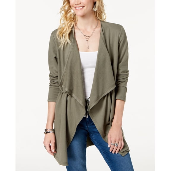Style & Co Draped Front Jacket Sage XS