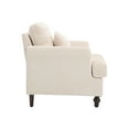 thumbnail image 6 of Brown Rubber Wood Legs - Removable Seat Cushion - Living Room Decor - Warmth Addition, 6 of 6