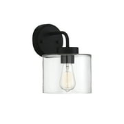 Trade Winds Lighting 1 Light Wall Sconce In Matte Black - TW70039-BK