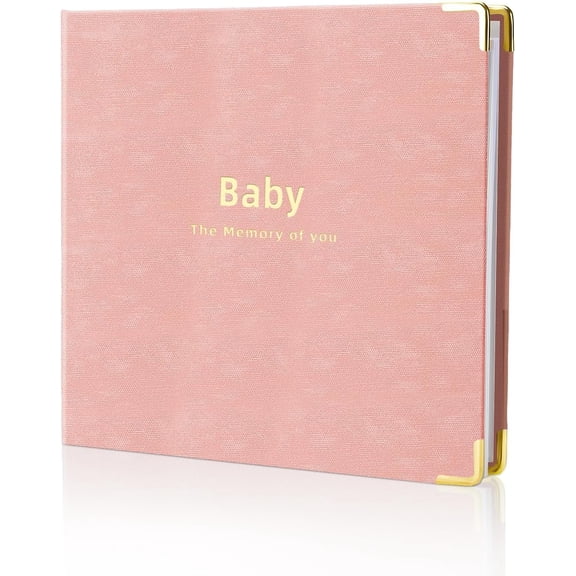 Baby book Baby Memory Book for baby boys and girls First 5 years baby book keepsake baby books (Pink)
