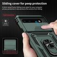 thumbnail image 3 of for Google Pixel 6 Case with Camera Lens Cover HD Screen Protector, 10 FT Military Grade Drop Protection, Magnetic Ring Holder Kickstand Protective Phone Case, Pine Green, 3 of 12