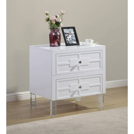 2 Drawer Cabinet with Acrylic Legs (AC54) (Best Quality Rta Cabinets)