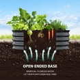 thumbnail image 3 of Durable Rust-Resistant Galvanized Steel Raised Garden Bed - Round Metal Planter Box with Safe Rubber Edging, Open Bottom for Superior Drainage, Easy Assembly for Outdoor Vegetables, Flowers, Fruits, 3 of 7
